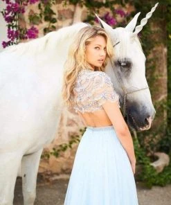 Sherri Hill - 51652 Beaded Jewel Neck Chiffon A-line Gown 9 Sherri Hill - 51652 Beaded Jewel Neck Chiffon A-line Gown