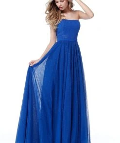Sherri Hill - 51667 Strapless Jeweled A-Line Long Dress