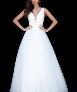 Sherri Hill - 51676 Sequin-Beaded Glitter A Line Dress 8 Sherri Hill - 51676 Sequin-Beaded Glitter A Line Dress