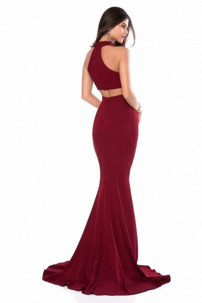 Sherri Hill - 51682 High Halter Mermaid Evening Dress 8 Sherri Hill - 51682 High Halter Mermaid Evening Dress