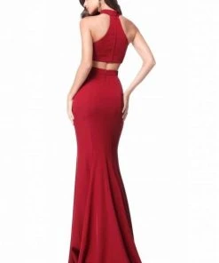 Sherri Hill - 51682 High Halter Mermaid Evening Dress