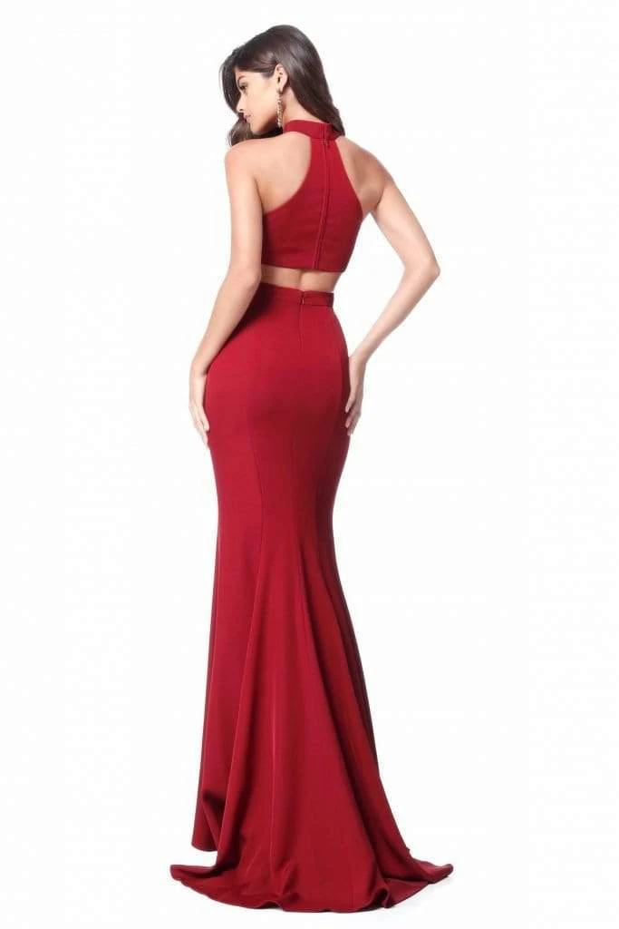 Sherri Hill - 51682 High Halter Mermaid Evening Dress 4 Sherri Hill - 51682 High Halter Mermaid Evening Dress