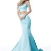 Sherri Hill - 51713 Beaded Off Shoulder Sleeve Two Piece Mermaid Gown