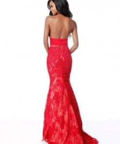 Sherri Hill - 51772 Beaded Lace Two Piece Mermaid Dress