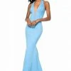 Sherri Hill - 51773 Plunging Halter Long Mermaid Dress