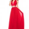 Sherri Hill - 51780 Beaded Choker Plunging Cutout Tulle Dress