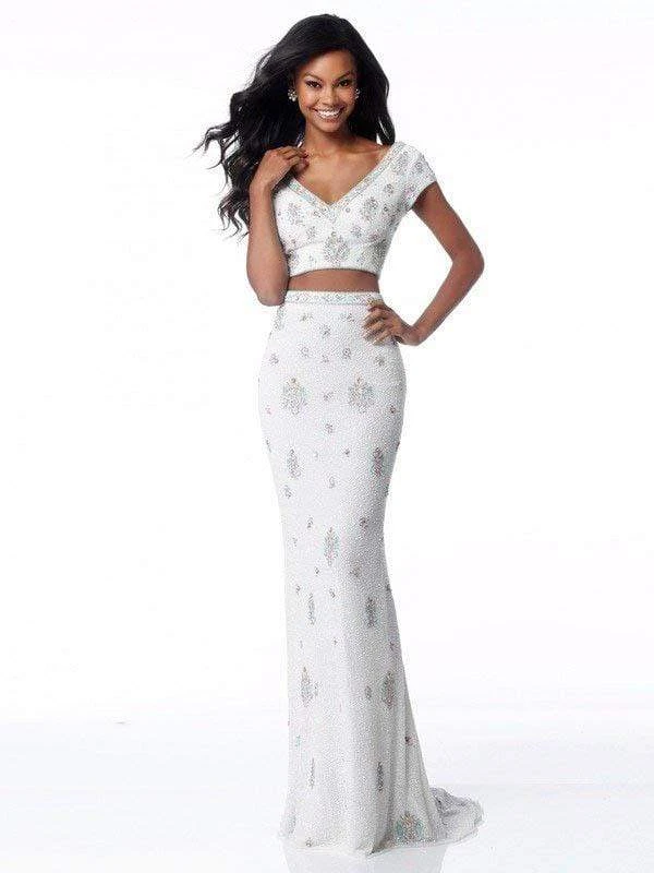 Sherri Hill - 51786 Beaded Two Piece V-Neck Sheath Dress 5 Sherri Hill - 51786 Beaded Two Piece V-Neck Sheath Dress