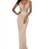 Sherri Hill - 51788 Beaded Plunging V-Neck Evening Dress 1 Sherri Hill - 51788 Beaded Plunging V-Neck Evening Dress
