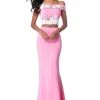 Sherri Hill - 51833 Two Piece Floral Applique Trumpet Dress 2 Sherri Hill - 51833 Two Piece Floral Applique Trumpet Dress