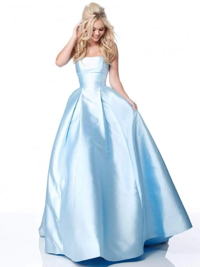 Sherri Hill - 51917 Strapless Taffeta Pleated Ballgown 5 Sherri Hill - 51917 Strapless Taffeta Pleated Ballgown