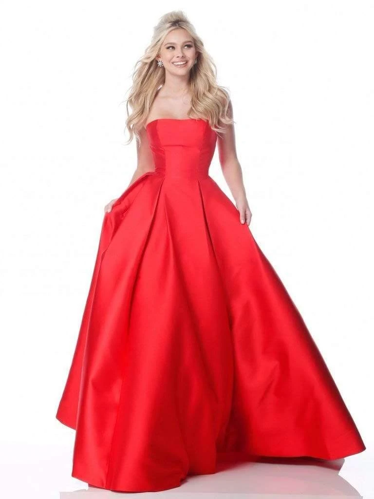 Sherri Hill - 51917 Strapless Taffeta Pleated Ballgown 7 Sherri Hill - 51917 Strapless Taffeta Pleated Ballgown