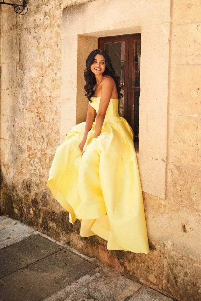 Sherri Hill - 51917 Strapless Taffeta Pleated Ballgown 9 Sherri Hill - 51917 Strapless Taffeta Pleated Ballgown