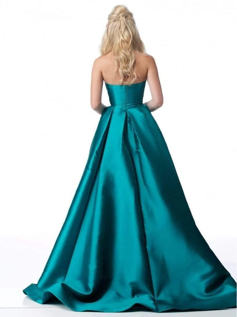 Sherri Hill - 51917 Strapless Taffeta Pleated Ballgown 4 Sherri Hill - 51917 Strapless Taffeta Pleated Ballgown