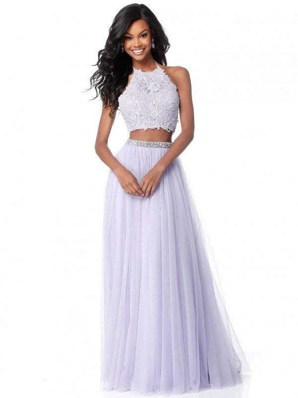 Sherri Hill - 51924 Two-Piece Beaded Applique Long Chiffon Dress 6 Sherri Hill - 51924 Two-Piece Beaded Applique Long Chiffon Dress