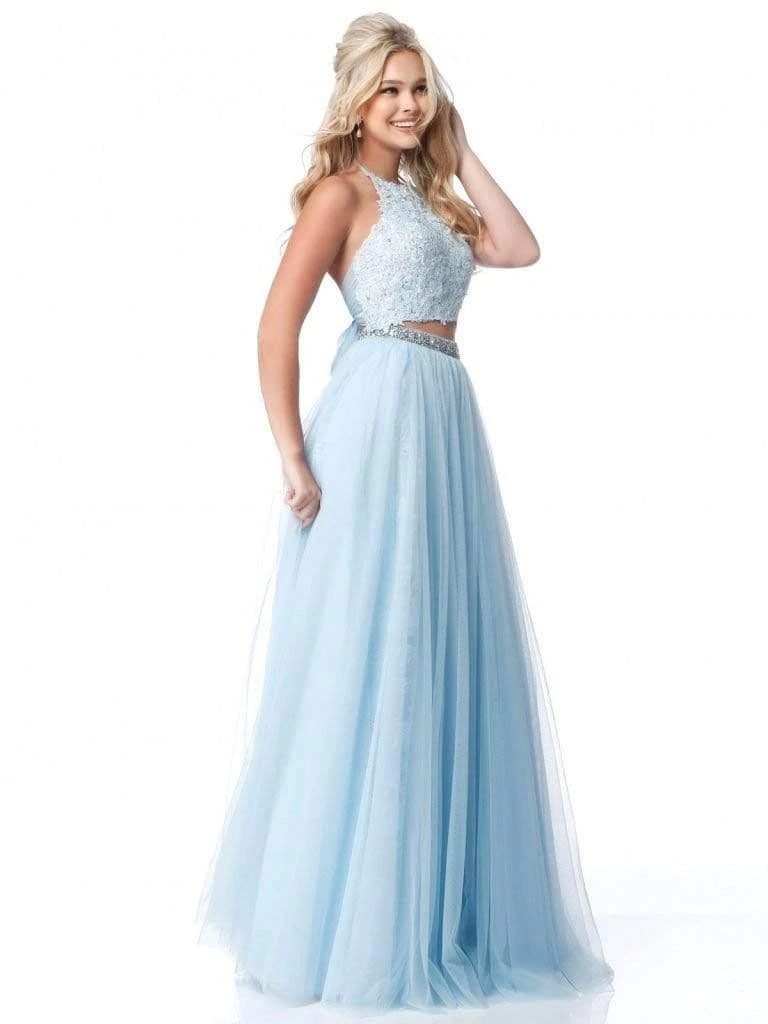 Sherri Hill - 51924 Two-Piece Beaded Applique Long Chiffon Dress 5 Sherri Hill - 51924 Two-Piece Beaded Applique Long Chiffon Dress