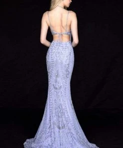 Sherri Hill - 51946 Tasseled Tie Back Beaded Sheath Dress
