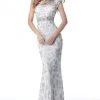 Sherri Hill - 51949 Beaded High Neck Sheath Dress