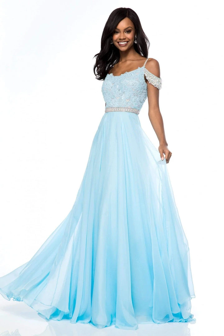 Sherri Hill - 51970 Lace Scoop Neck Chiffon A-line Dress 7 Sherri Hill - 51970 Lace Scoop Neck Chiffon A-line Dress