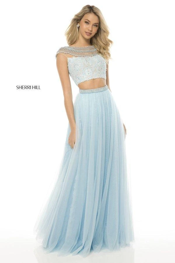 Sherri Hill - 51973 Two Piece Beaded Lace A-Line Dress 3 Sherri Hill - 51973 Two Piece Beaded Lace A-Line Dress