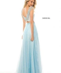 Sherri Hill - 51973 Two Piece Beaded Lace A-Line Dress 9 Sherri Hill - 51973 Two Piece Beaded Lace A-Line Dress