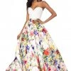 Sherri Hill - 52002 Beaded Sweetheart Floral Print Ballgown
