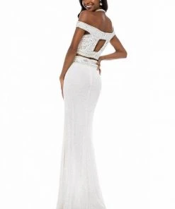 Sherri Hill - 52009 Bedazzled Halter Neck Sheath Dress