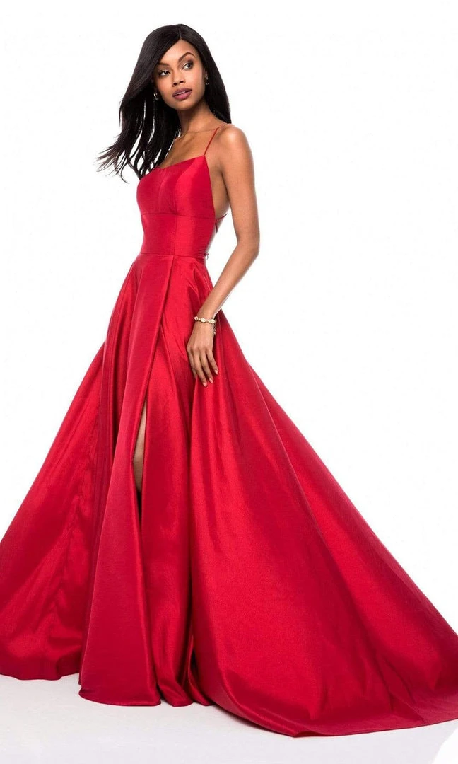 Sherri Hill - 52022 Scoop Taffeta Long A Line Dress 3 Sherri Hill - 52022 Scoop Taffeta Long A Line Dress
