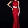 Sherri Hill - 52063 Two-Piece Fitted Long Sequined Dress 2 Sherri Hill - 52063 Two-Piece Fitted Long Sequined Dress