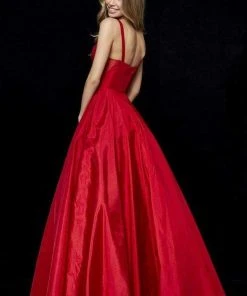 Sherri Hill - 52121 Taffeta Scoop Pleated Evening Dress 7 Sherri Hill - 52121 Taffeta Scoop Pleated Evening Dress