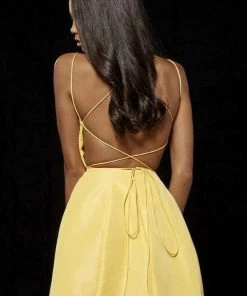 Sherri Hill - 52154 Sleeveless Taffeta Lace Up A-Line Short Dress 25 Sherri Hill - 52154 Sleeveless Taffeta Lace Up A-Line Short Dress