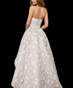 Sherri Hill - 52158 Semi-Sweetheart High-Low Gown