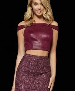 Sherri Hill - 52192 Two Piece Off-Shoulder Beaded Dress