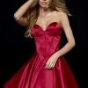 Sherri Hill - 52197 Strapless Corset Satin A Line Cocktail Dress 1 Sherri Hill - 52197 Strapless Corset Satin A Line Cocktail Dress