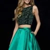 Sherri Hill - 52237 Two Piece Beaded Bateau Cocktail Dress