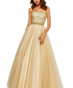Sherri Hill - 52264 Beaded Strapless A Line Dress