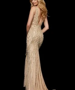 Sherri Hill - 52324 V-Neck Long Beaded Dress 11 Sherri Hill - 52324 V-Neck Long Beaded Dress