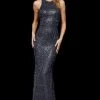 Sherri Hill - 52328 Beaded Halter Sheath Evening Dress 1 Sherri Hill - 52328 Beaded Halter Sheath Evening Dress