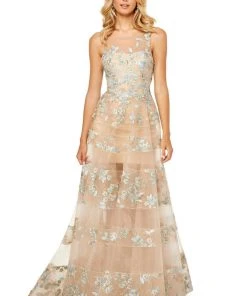 Sherri Hill - 52352 Illusion Beaded Long Dress