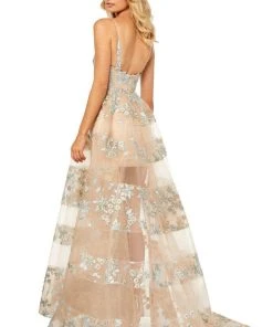 Sherri Hill - 52352 Illusion Beaded Long Dress