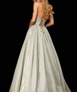 Sherri Hill - 52391 Strapless Sweetheart Pleated Ballgown
