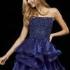 Sherri Hill - 52394 Beaded Strapless Ruffled A-Line Dress