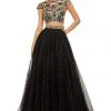 Sherri Hill - 52435 Two Piece Sequin Tulle Ballgown With Train 2 Sherri Hill - 52435 Two Piece Sequin Tulle Ballgown With Train