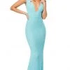 Sherri Hill - 52451 Beaded Deep V-neck Fitted Dress With Open Back