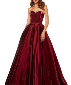 Sherri Hill - 52456 Strapless Sweetheart Full Figured Ballgown Dress