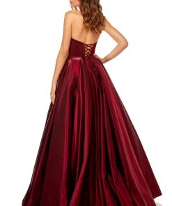 Sherri Hill - 52456 Strapless Sweetheart Full Figured Ballgown Dress
