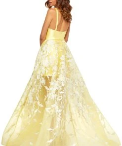Sherri Hill - 52458 V-Neck Mikado Long Dress