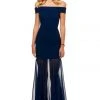Sherri Hill - 52482 Cap Sleeve Off Shoulder Fitted Illusion Dress