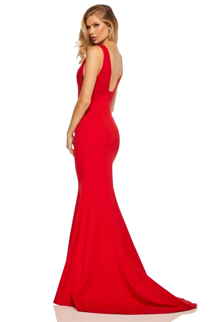 Sherri Hill - 52483 Long Plunging V-Neck Empire Mermaid Gown 4 Sherri Hill - 52483 Long Plunging V-Neck Empire Mermaid Gown