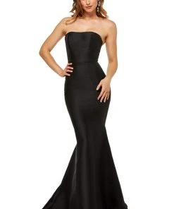 Sherri Hill - 52485 Strapless Mikado Mermaid Dress With Train