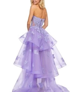 Sherri Hill - 52494 Strapless Embroidered A-line Dress